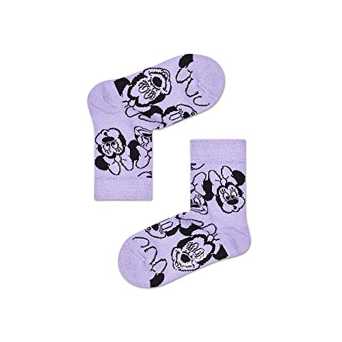 Happy Socks Kids Disney Face It, Minnie Sock, Skarpety dla dzieci, Czarny