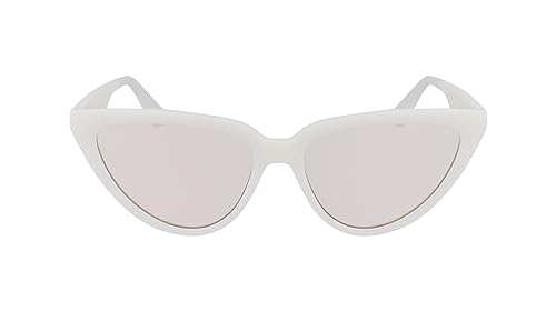 Calvin Klein Damskie okulary przeciwsłoneczne CKJ23658S, białe, jeden rozmiar, biały, Rozmiar uniwersalny