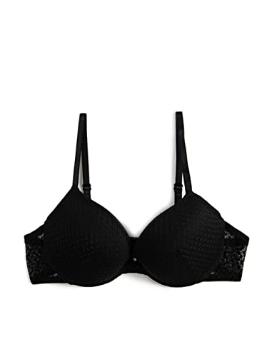 Koton Damski biustonosz push-up Undrwired Padded, czarny (999), 80B