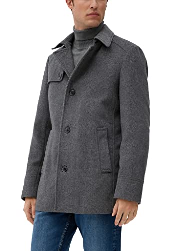s.Oliver Męski 2116651 płaszcz z mieszanki wełny, 97W6, 102, 97 W 6, 102