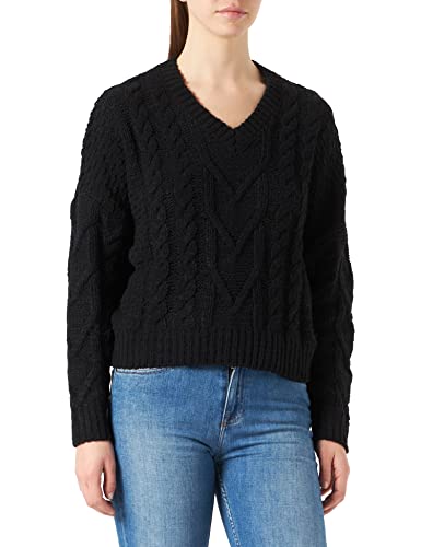 Replay Sweter damski, 098 czarny, L