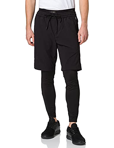 BOSS M?skie legginsy do biegania, czarny (Black1), 52