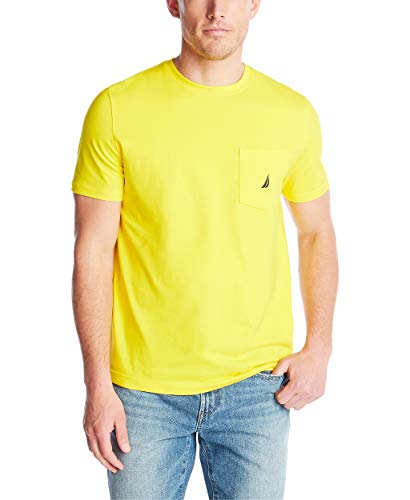 Nautica Męski t-shirt z długim rękawem z okrągłym dekoltem