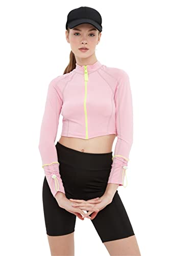 Trendyol Damska bluza sportowa z zamkiem błyskawicznym, M (DE)