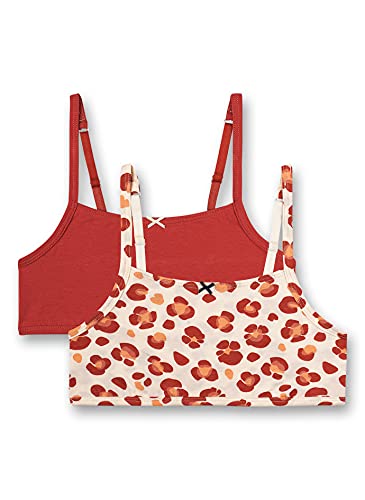 Sanetta Dziewczęcy dwupak Bustier Rosa sportowy biustonosz, Rosewood, 164 cm