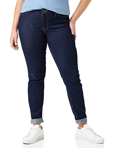 Lee Scarlett Jeansy damskie, Solidny niebieski., 26W / 29L