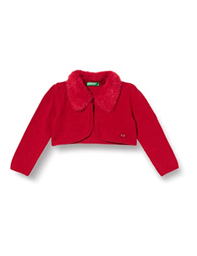United Colors of Benetton Sweter dziewczęcy kardigan, Vinaccia 281, 9 miesi?cy
