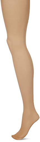 CHARNOS Rajstopy damskie, 7 Denier, Simply Bare 'No Toes' ciasne, Beż (naturalna opalenizna), S