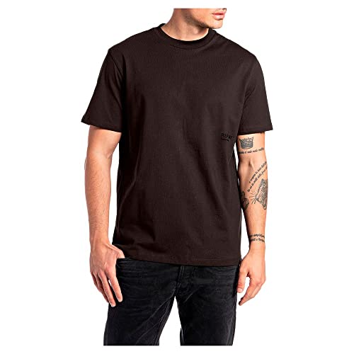 Replay Męski T-shirt M6039, 416 Marrone, S
