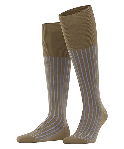 FALKE Mężczyźni Shadow M KH Bawełna długie z wzorem 1 Para, Brązowy (Wholegrain 5017), 43-44