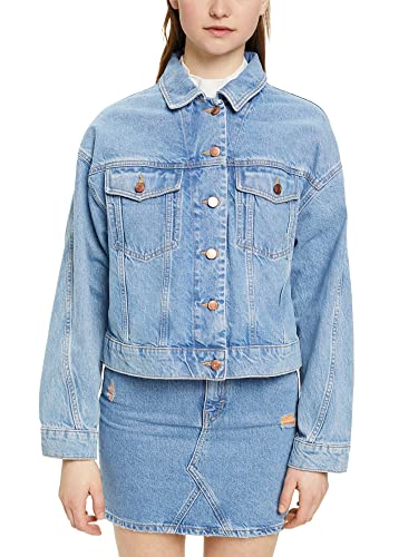 edc by ESPRIT Damska kurtka 023CC1G306, 902/BLUE MEDIUM WASH, M, 902/Blue Medium Wash, M