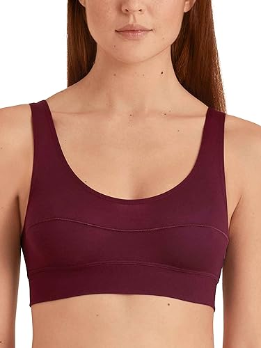 CALIDA Elastyczny biustonosz z miękkim ściągaczem damski, English Red, 40-42