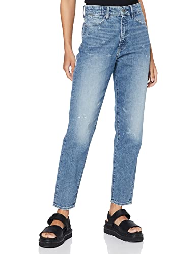 G-STAR RAW JANEH ULTRA HIGH MOM ANKLE dżinsy damskie, Niebieski (Sun Faded Ice Fog Destroyed D16083-b767-c275), 25W / 32L
