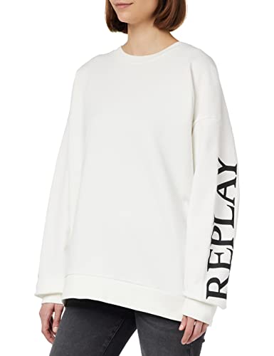 Replay Bluza damska W3638G, 707, kremowa, XS, 707 krem, XS
