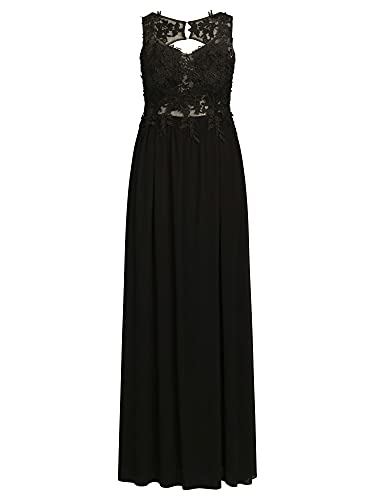 ApartFashion Damska długa sukienka, czarna, normalna