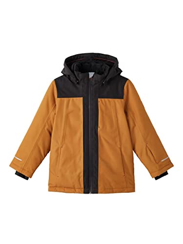NAME IT Boy's NKMSNOW10 Jacket Block FO kurtka, Cathay Spice, 122, Cathay Spice, 122