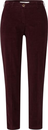 BRAX Damskie spodnie w stylu Maron S Structure Velvet, port, 34W / 32L