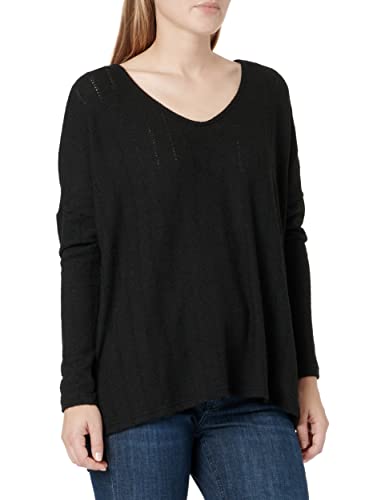 ONLY Women's ONLKARLA L/S V-Neck TOP CS JRS sweter, czarny, XS, czarny, XS
