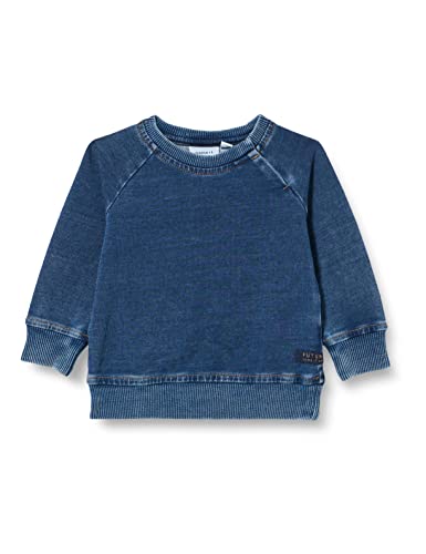 NAME IT Bluza chłopięca, niebieski (medium blue denim), 56