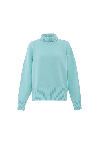 Aleva Damski sweter Slouchy z golfem akryl delikatny miętowy rozmiar M/L, Delikatna mięta, M