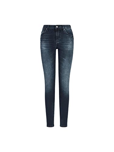 ARMANI EXCHANGE Denim, Super Skinny, Stretch bawełniane dżinsy damskie, Indigo Denim, S