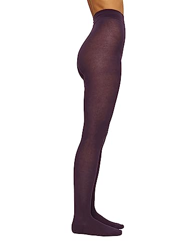 ESPRIT Cotton Feeling, Rajstopy damskie, Bawełna, Fioletowy (Plumberry 8722), 36-38 opakowanie 1, Morado (Plumberry 8722), 32-34