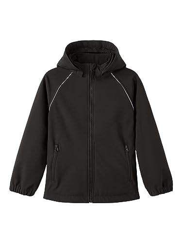 NAME IT Kurtka chłopięca Nkmalfa Softshell Fo Noos, czarny, 152