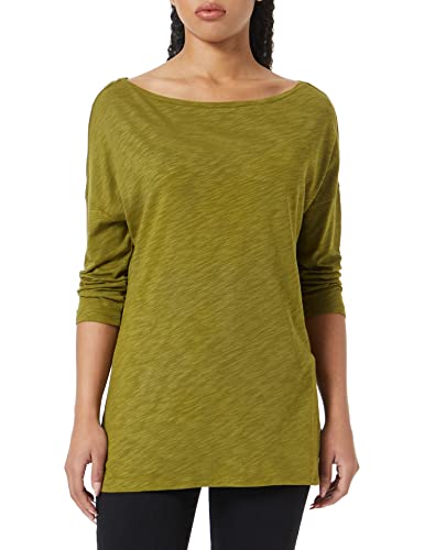 Sisley Koszulka damska L/S 3TNHL12EE T-shirt, zielona 20T, S