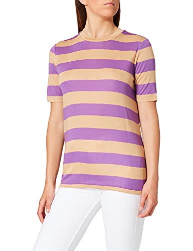 Scotch & Soda Damska koszulka Soft Rib Tee w Tencel Or Ecovero Quality T-Shirt, Combo T 0599, M