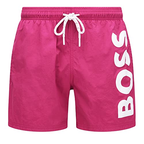 BOSS Men's Octopus Swim_Short, Medium Pink660, S, Medium Pink660, S