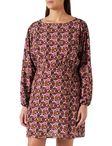 Sisley Damska sukienka 4LRELV02J, wielokolorowa, fioletowa, 75A, 44