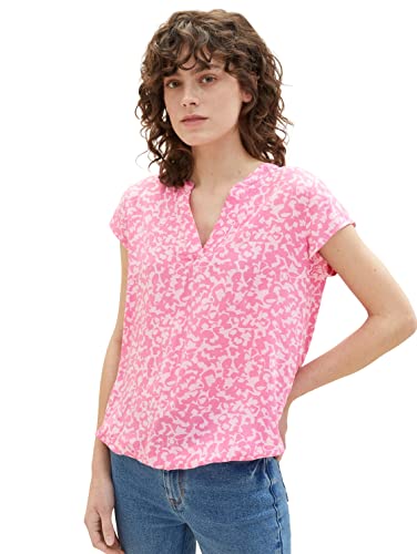 TOM TAILOR 1035245 Bluzka Kobiety, 31745 - Pink Geo Design, 38