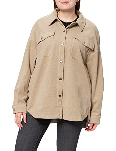 Urban Classics Damska koszula damska w klasycznym stylu, Lighttaupe, XL