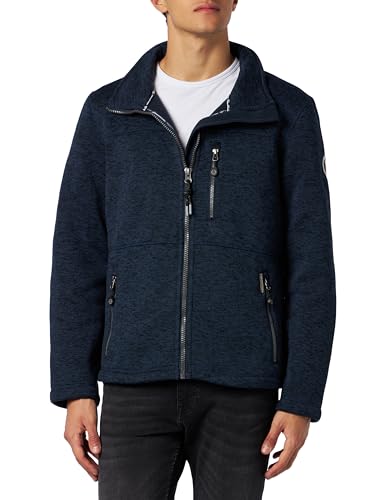 boundry Philon męska kurtka polarowa, Granatowy melanż morski, L