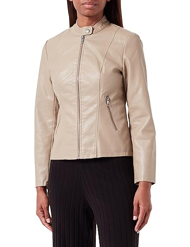 Bestseller A/S Damska kurtka ONLNEWMELISA Faux Leather Jacket CC OTW, Weathered Teak, XS, Weathered Teak, XS