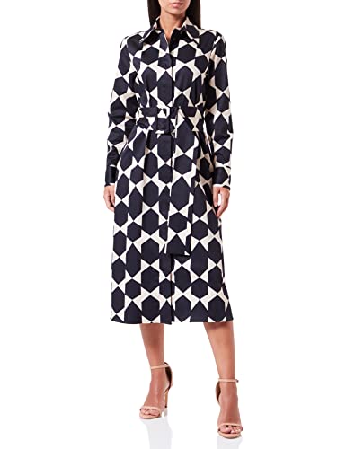 Seidensticker Damska bluzka sukienka - Fashion - Regular Fit - taliowana - łatwa do prasowania - długi rękaw, kremowy, 40