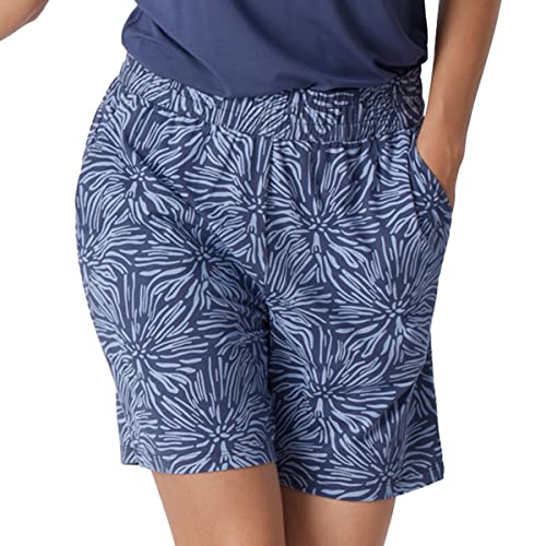 Schiesser Damskie Spodnie do Spania, Krótka Część Piżamy, Niebieskie Kwiaty, 36, Niebieski Kwiatowy