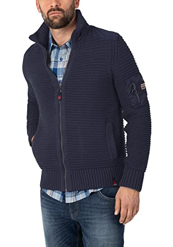 Timezone Męska kurtka z dzianiny Sporty Knit, Total Eclipse Melange, XXL
