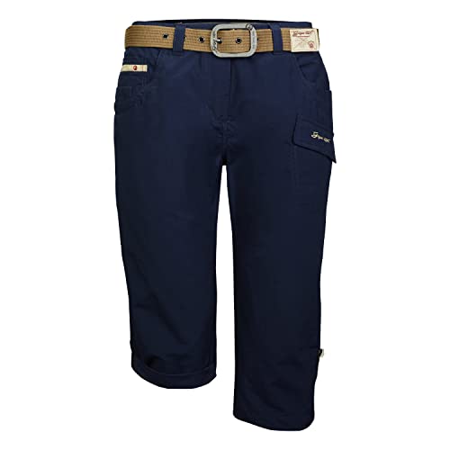G.I.G.A. DX Damskie spodnie Capri z paskiem/krótkimi spodniami - GS 35 WMN PNTS, ciemnoniebieskie, 48, 38200-000
