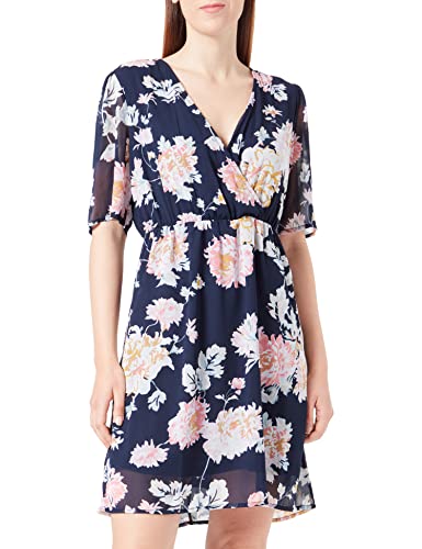 ONLY Damska sukienka Onlstar Life Fia S/S Cs PTM letnia sukienka, Night Sky/Aop: Star Garden Flower, S