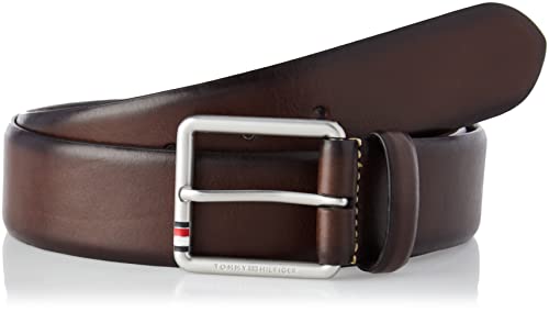 Tommy Hilfiger Pasek męski Casual Essential 4.0 Skórzany Pasek, Bark Tree Brown, 110