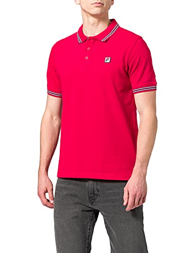 FILA Męska koszulka polo, czerwony (True Red), XS