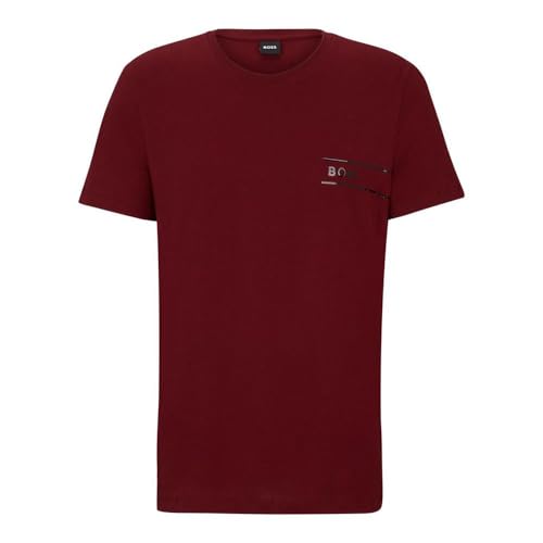 BOSS Koszulka męska Underwear, Dark Red602, L