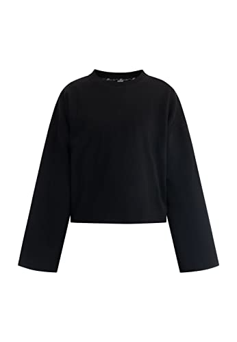 DreiMaster Vintage Damska bluza oversize 37825499, czarna, M, czarny, M