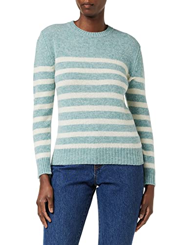 United Colors of Benetton Koszulka damska G/C M/L 103me1n23 sweter, szary biały 931, XL