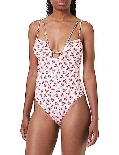 United Colors of Benetton Damski jednoczęściowy kostium kąpielowy 3lwh5i00p, jasnoróżowy ze wzorem 72-karatowy, L, Jasnoróżowy ze wzorem 72 karatów, L