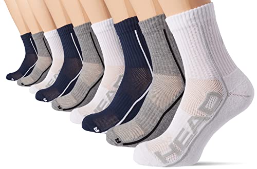 HEAD Krótkie skarpety, uniseks, White/Navy/Grey, 35 EU