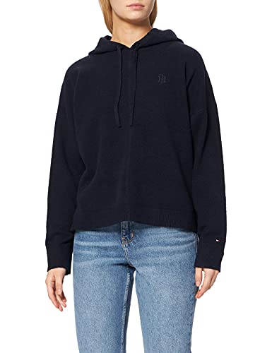 Tommy Hilfiger Damska bluza z kapturem Th Flex, Pustynne niebo, M