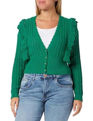 paino Damski kardigan 11026968-PA01, zielony leśny, M, leśna zieleń, M