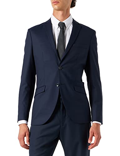 SELECTED HOMME Męska marynarka z mieszanki wełny, niebieski (Dark Blue Dark Blue), 54